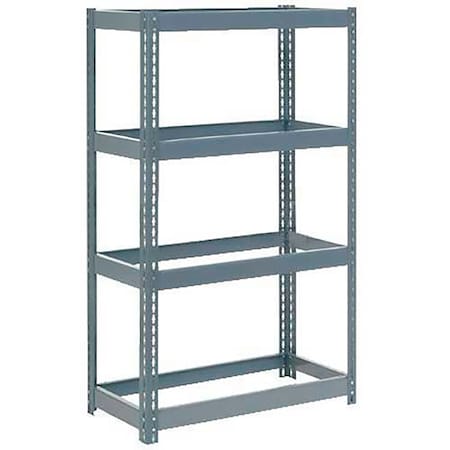 Extra Heavy Duty Shelving 36W X 18D X 72H With 4 Shelves, No Deck, Gray